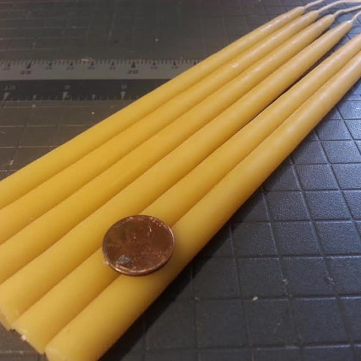 100% Pure Beeswax Candle. Beeswax Tapers Choose a Diameter 3/8", 1/2", 5/8", 3/4", or 7/8", 1.25", 1.5" . 8" Tall Dripless. Made in Michigan - Etsy