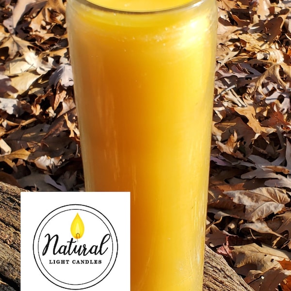 100 hour pure beeswax vigil candle Beeswax from USA