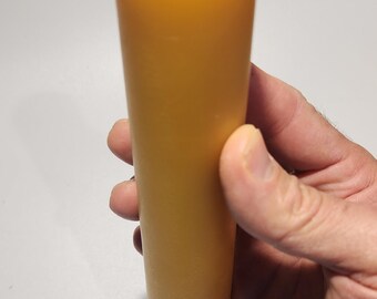 Pure 100% Beeswax Altar candle 1.5" in diameter pillar church candle made in Michigan from local beeswax