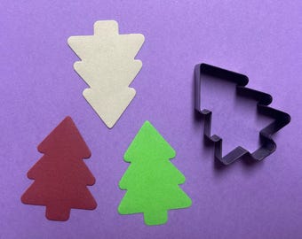 Tree-shaped  ruler metal mold cutting, customizable size - meets your needs - handmade tools - DIY leather puncher