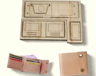 DIY Lederen Craft Punch Tool Metal Hollow Die Cutter Stempelen Mes voor Portemonnee Kaarthouder Maken: