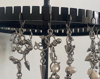 Boucle d'Oreille Perle et piercings Unique en Acier Inoxydable