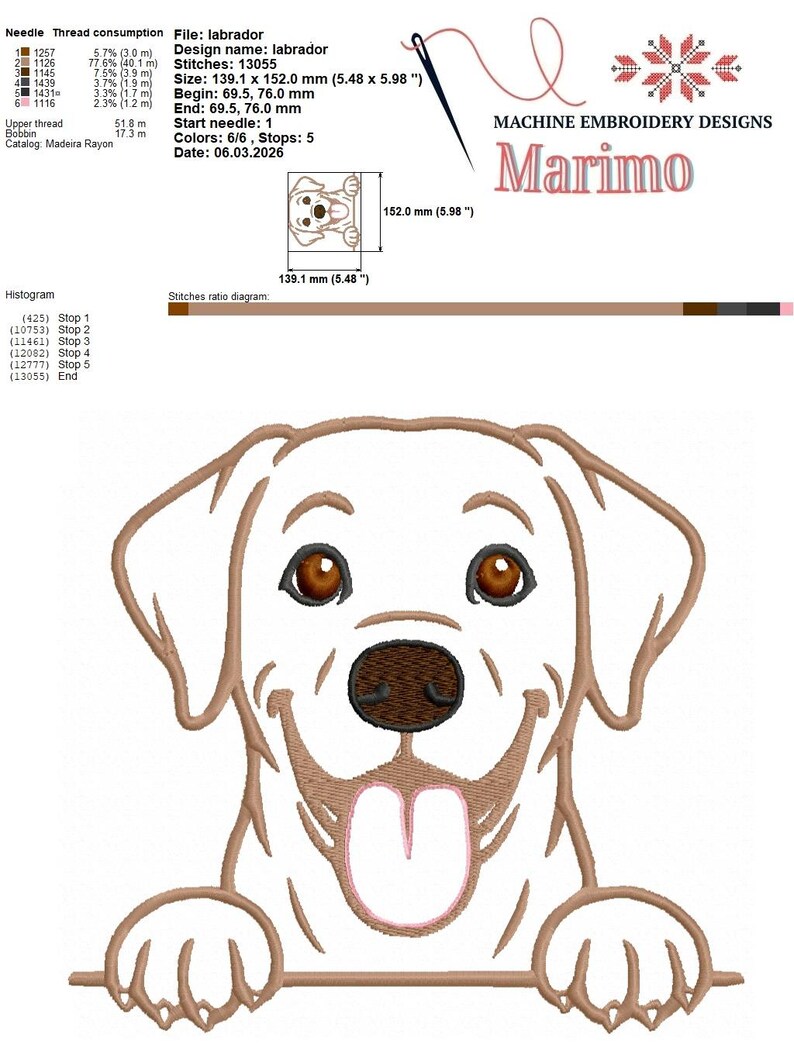 Lab Wmbroidery Pattern Labrador Machine Embroidery Design, Peeking Lab Embroidery File, Golden ...
