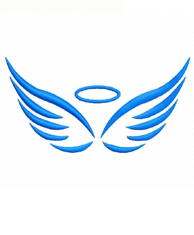 Angel Wings Machine Embroidery Design, Instant Download File, Digital ...