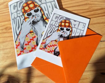 Notebook and postcard "Come as you are"