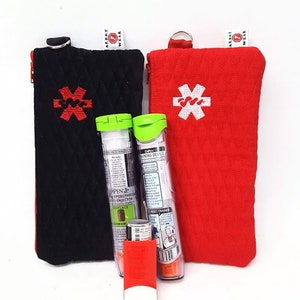 Insulated Medicine Case for Epi Pen Medicine Case Optional Detachable Wristlet by Alert Wear