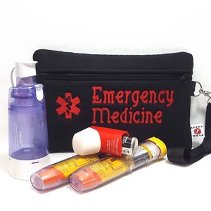 Large Insulated Medical Supply Case for Asthma Allergy Diabetic Meds - Custom Designed by Alert Wear