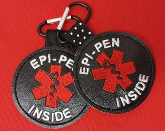 Epi-Pen Inside Tag  Food Allergy Backpack Medical Alert Tag by Alert Wear