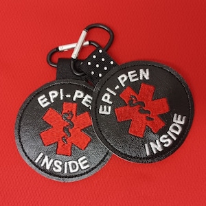 Epi-Pen Inside Tag  Food Allergy Backpack Medical Alert Tag by Alert Wear