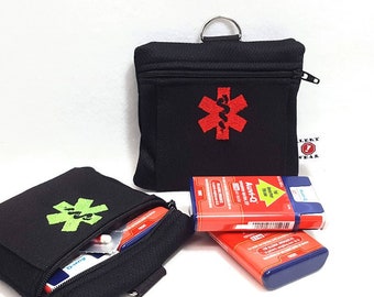 Auvi-Q Medicine Case,  Inhaler Case, First Aid Case by Alert Wear