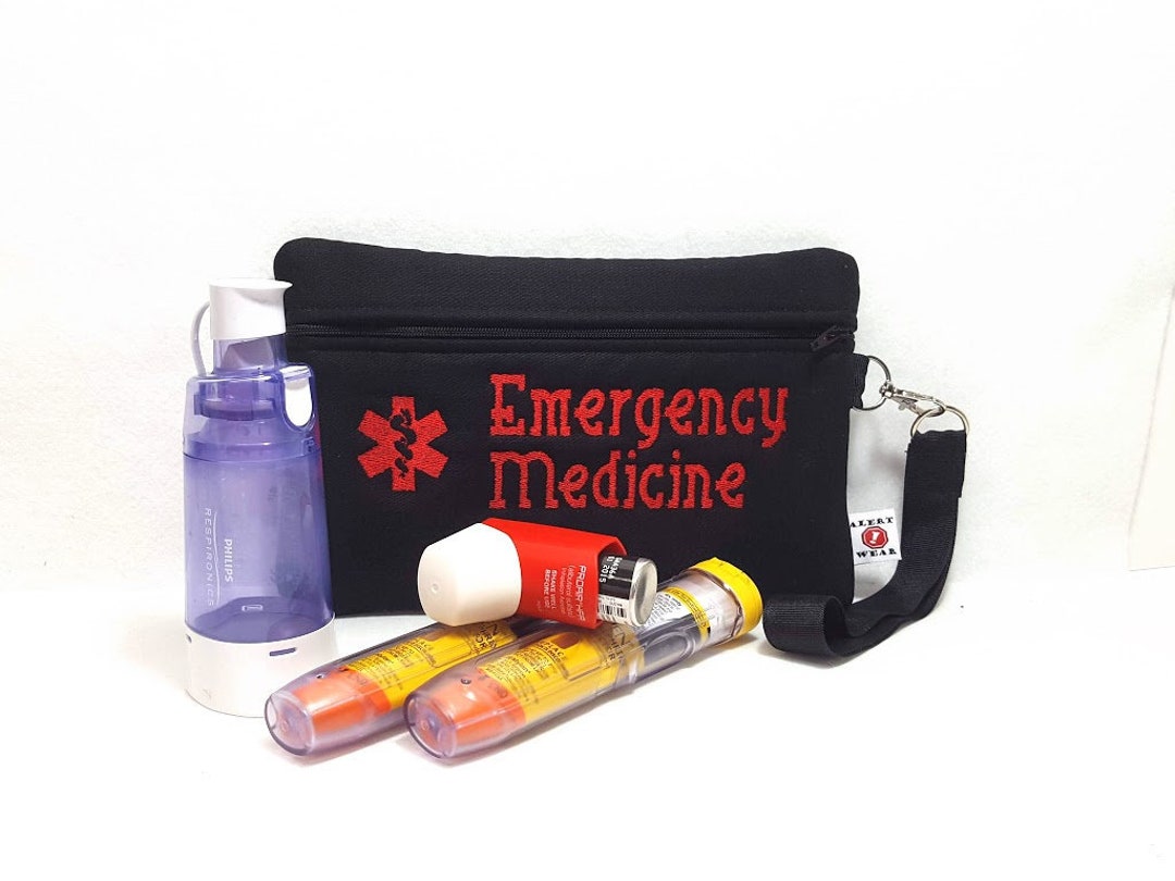 Large Insulated Medical Supply Case for Asthma Allergy Diabetic Meds