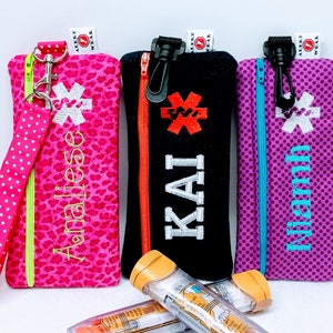 Insulated EpiPen Case Asthma Supply Case Medicine Case Personalized Emergency Info, Optional Detachable Belt by Alert Wear image 5
