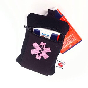 Custom AuviQ or Inhaler Medicine Case with Optional Adjustable Strap on Back by Alert Wear image 8