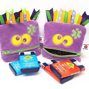 AuviQ Case /  Inhaler Case / Monster Medicine Case / Custom Designed DIY / Create Your Own Monster Case by Alert Wear