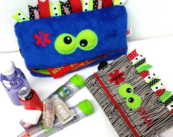 EpiPen Case /  Inhaler Case / Monster Medicine Case / Custom Designed DIY / Create Your Own Monster Case by Alert Wear