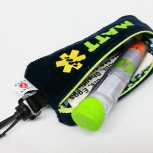 Insulated EpiPen Case Asthma Supply Case Medicine Case Personalized Emergency Info, Optional Detachable Belt by Alert Wear image 4