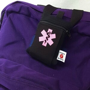 Custom AuviQ or Inhaler Medicine Case with Optional Adjustable Strap on Back by Alert Wear image 9