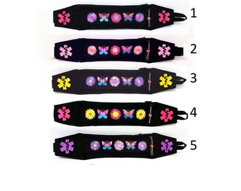 EpiPen Case, Medicine Case for AuviQ Diastat or EpiPens / Super Slim Custom Waist Fanny Pack - Daisies and Butterflies Design