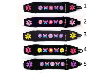 EpiPen Case, Medicine Case for AuviQ Diastat or EpiPens / Super Slim Custom Waist Fanny Pack - Daisies and Butterflies Design