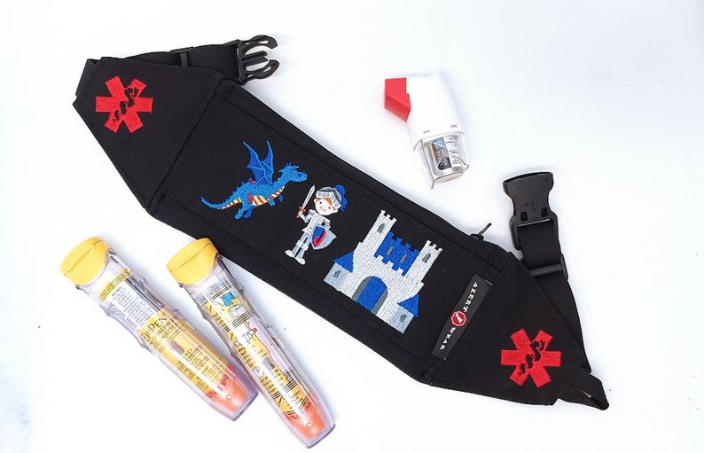 Insulated Waterproof EpiPen Belt Bag Medicine Case Custom Designed Waist Pack Alert Wear image 9