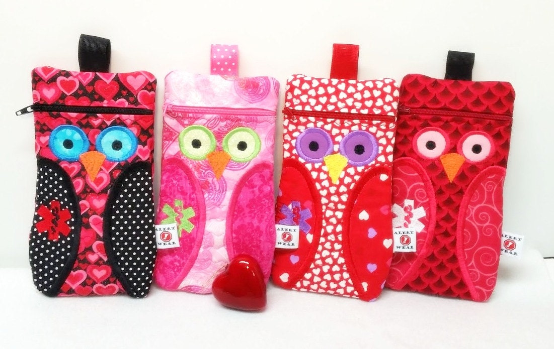 EpiPen Case, Owl Case for Epi-Pens / Medicine Pack / Epi-Pen Case / Purse