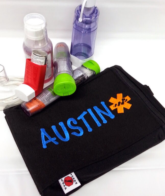 Personalized Larger Custom Inhaler / Chamber / Epi-pen Case With ...