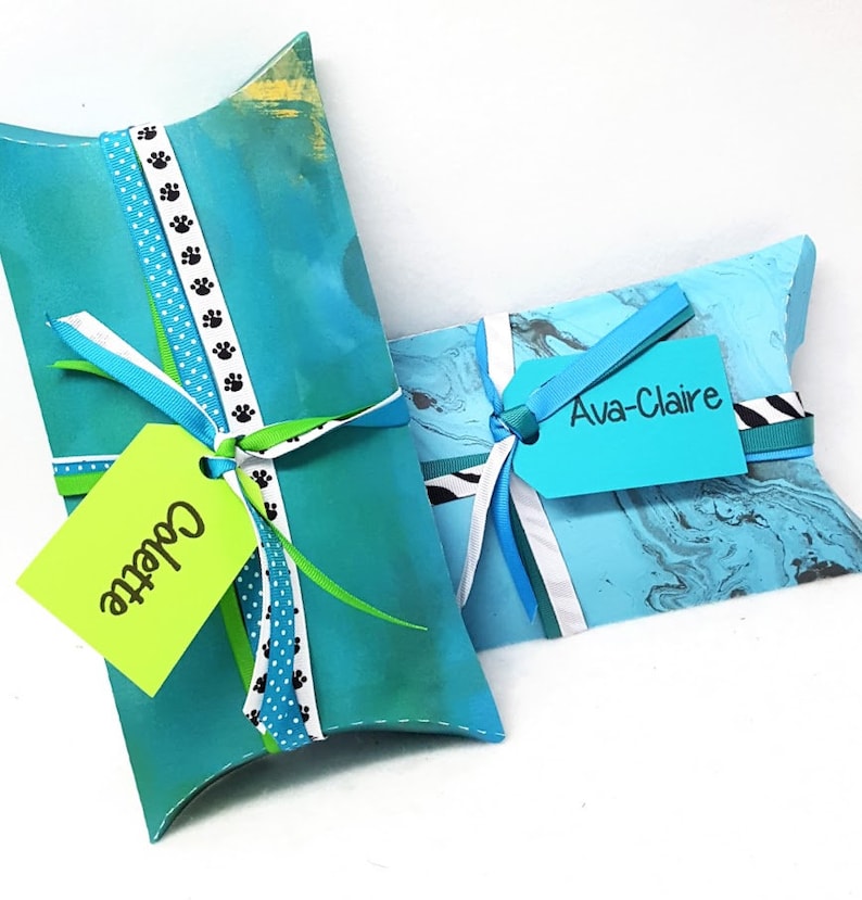 Gift Wrap Pillow Envelope Gift Box With Grosgrain Ribbon and Etsy