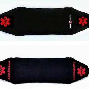 Top Case shown with Alert Wear Label. Bottom Design Shown with Embroidered Alertwear.com.
