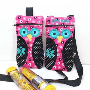 Owl Epi-Pen Case, Medicine Pack, EpiPen Purse for Kids and Adults by Alert Wear