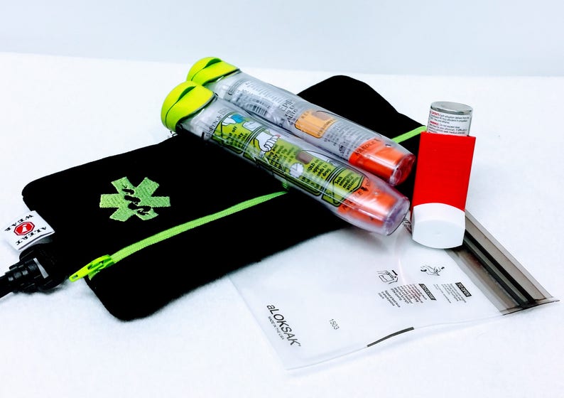 Insulated EpiPen Case Asthma Supply Case Medicine Case Personalized Emergency Info, Optional Detachable Belt by Alert Wear image 9
