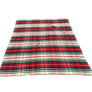 Vintage Ll Bean Plaid Wool Blanket - Etsy