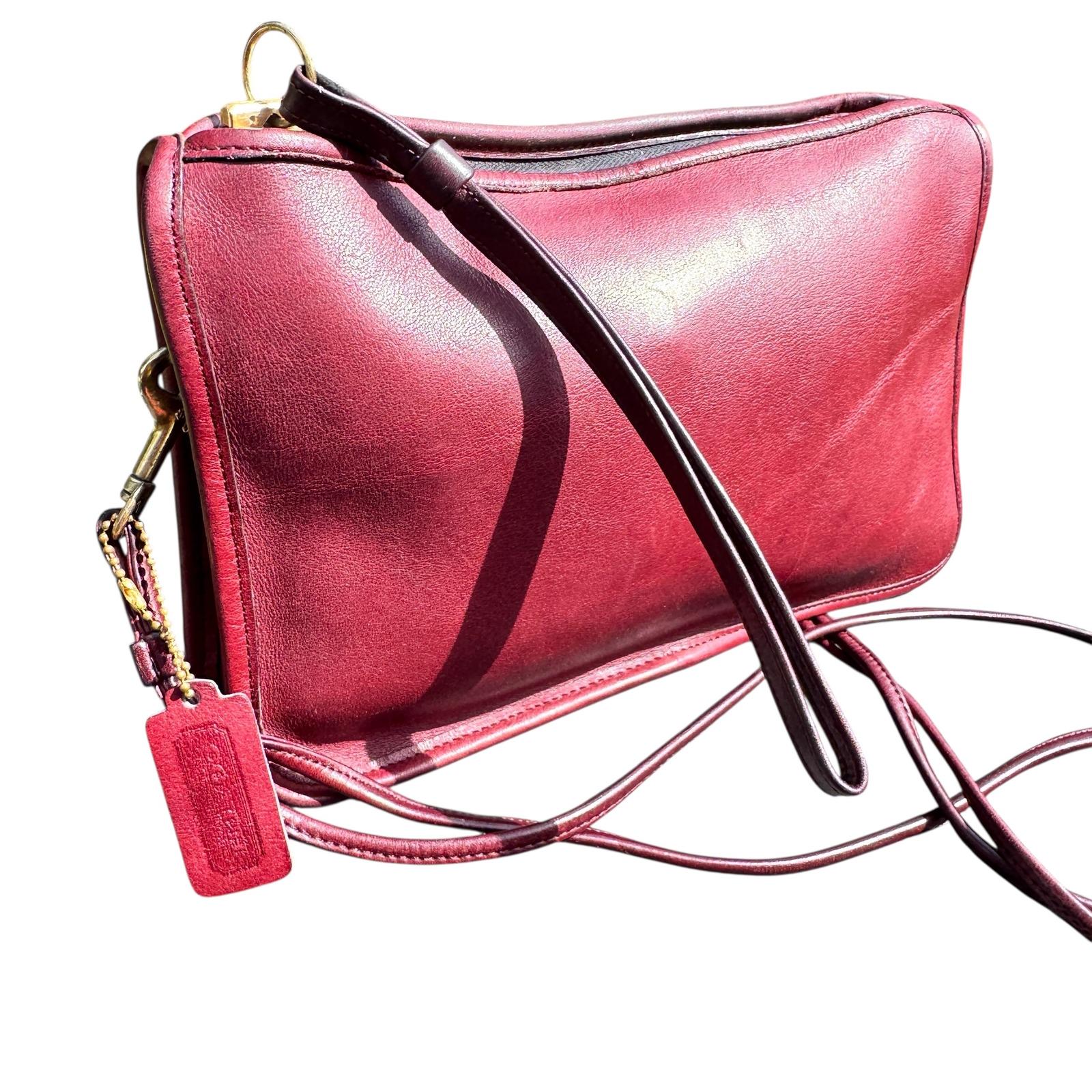 Burgundy Coach Bag - Etsy