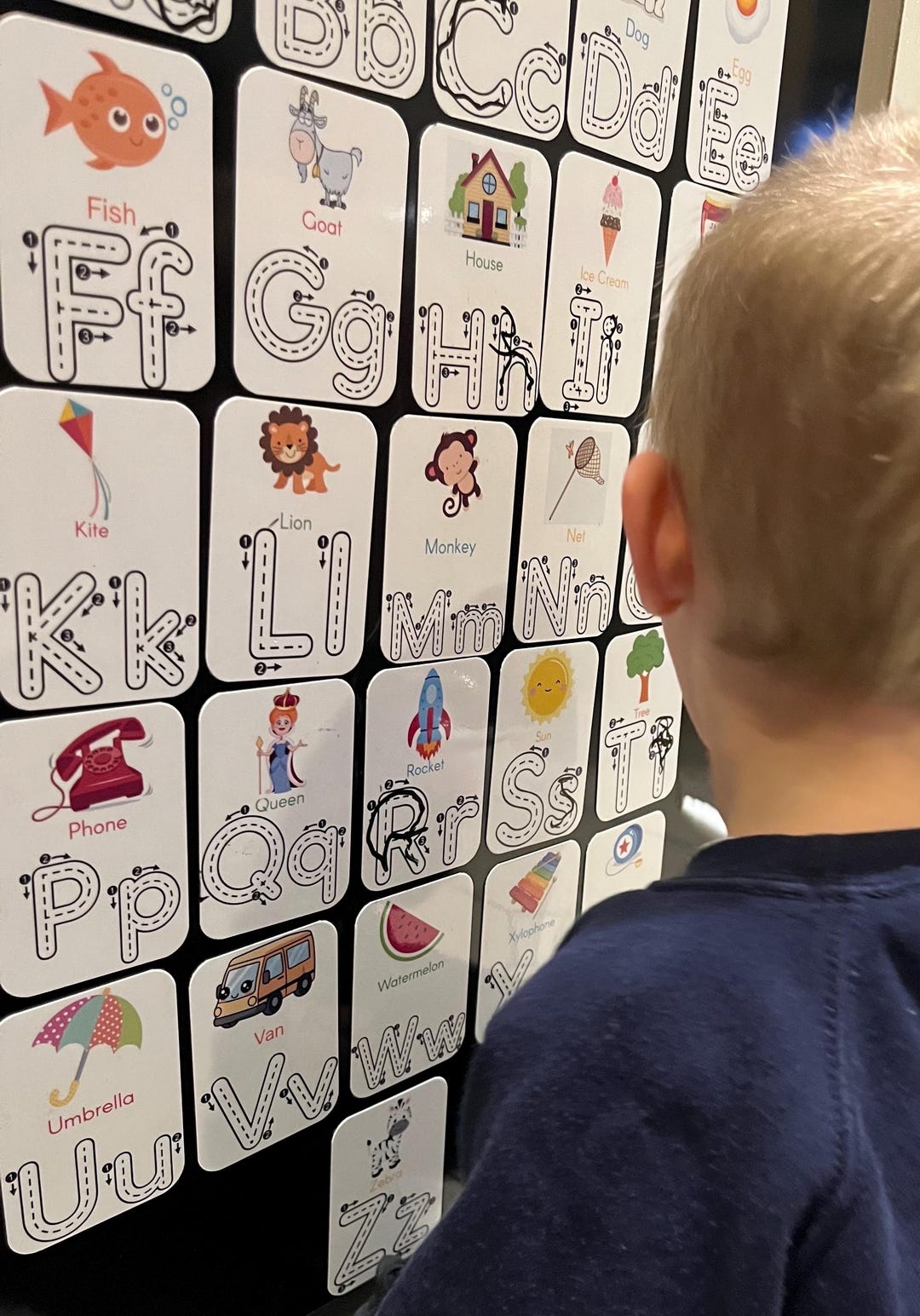 Wipe-clean Alphabet & Number Magnets | Early Writing Practice ...