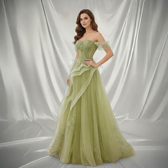 lime green off the shoulder dress OFF-THE-SHOULDER DRESS LIME GREEN main image 1