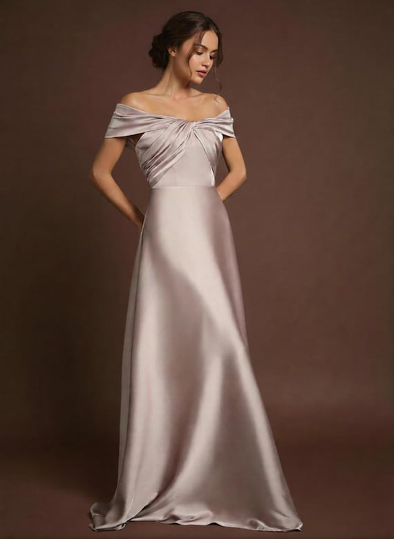 off the shoulder evening dress eso Off Shoulder Feathers Brown Evening Dress with Cape Sleeves SS707 Gold / 8