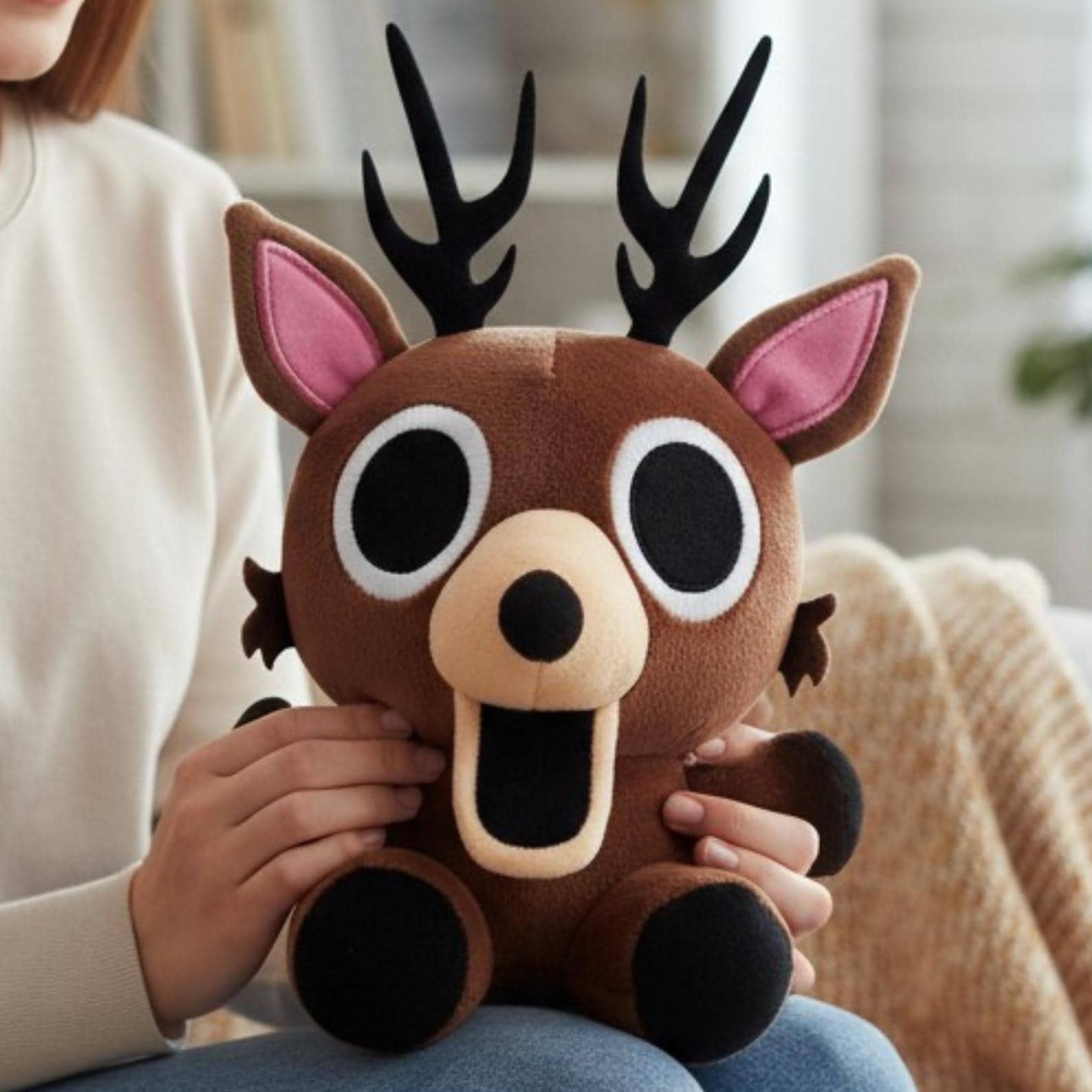 Peluche De Ciervo Villano – Edición Coleccionable De 99 Noches En El Bosque, Ultra Suave