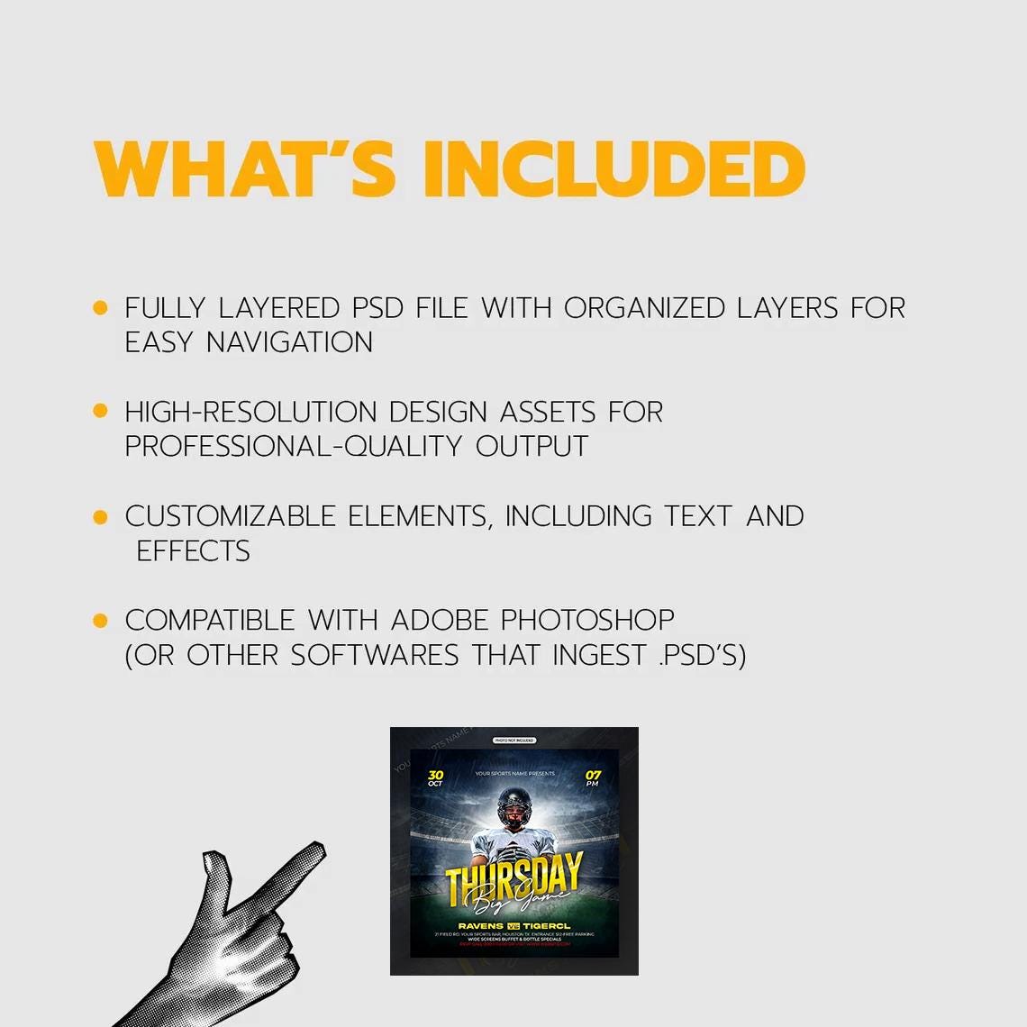 Editable Sports Poster PSD: Customizable Photoshop Template (digital ...
