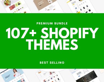 107+ Shopify Themes Bundle, Ecommerce Store Templates