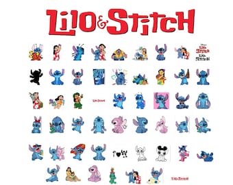 Lilo & Stitch SVG PNG Bundle, Cricut Cut Files (Digital Download)
