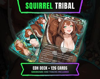 Chatterfang Squirrel Tribal | Volledig EDH Commander-deck | Anime Waifu Proxy