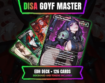 Disa Goyf Master | Volledig EDH Commander-deck | Anime Waifu Proxy