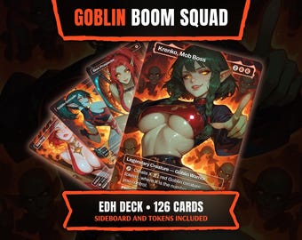 Goblin Boom Squad – Krenko | Volledig EDH Commander-deck | Anime Waifu Proxy