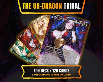 De Ur-Dragon Dragon Tribal | Volledig EDH Commander-deck | Anime Waifu Proxy