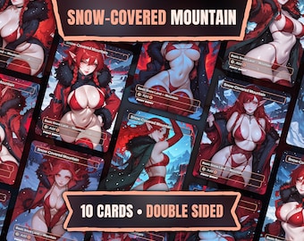 10 met sneeuw bedekte bergen | Dubbelzijdige anime waifu proxies | Aangepaste landen