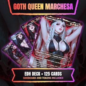 Goth Queen Marchesa | Full EDH Commander Deck | Anime Waifu Proxy