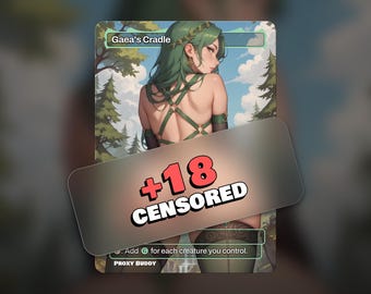 Gaea's Wieg | Anime Waifu Proxy | EDH Commander Kaart | Geschikt voor alle leeftijden