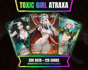 Toxic Girl Atraxa | Volledig EDH Commander-deck | Anime Waifu Proxy