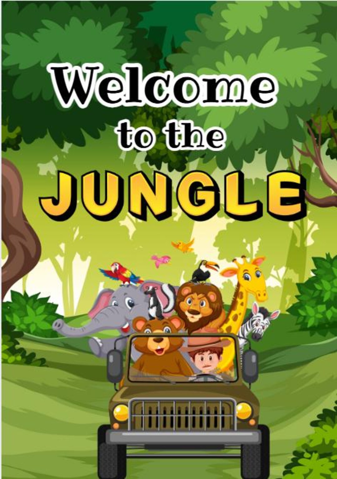 Printable Jungle Coloring Pages for Kids | Safari Animals Coloring Book ...