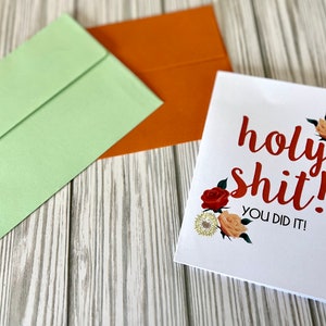 Greeting Cards, Sweary Greeting Cards, Blank Greeting Cards, Greeting card with envelope, sweary support cards, Greeting Cards with envelope image 6