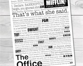 The Office Artwork. Digital Download. The Office. Subway Art. The Office TV Show. The Office Decor. The Office Show Frame. The Office Quotes